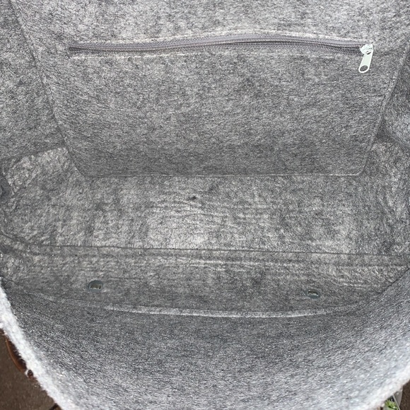 Ducti felted fabric Messenger bag / CARRYING CASE / computer bag with strap - Picture 7 of 12